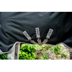 Horseware Amigo 1200D Turnout 100g Decke Schwarz / Titan Grau / Silber Horseware Amigo 1200D Turnout 100g Decke Schwarz / Titan Grau / Silber