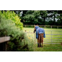 Horseware Amigo 1200D Turnout Plus 50g Decke Marine / Titan Grau / Silber Marineblau