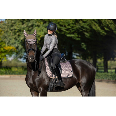 Fliegenhaube HKM Golden Bit Maulwurf Braun