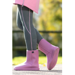 Wasserdichte gefütterte Stiefel HKM Davos Summer Pink Rosa