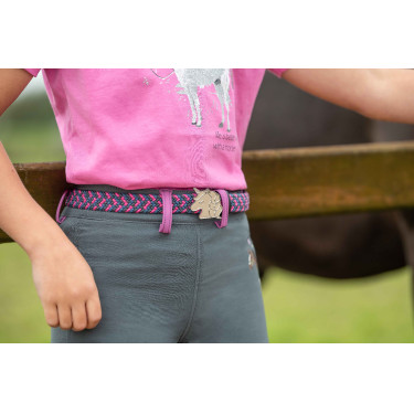 Elastischer Gürtel HKM Claire Kinder Elastischer Gürtel HKM Claire Kinder
