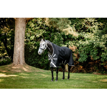 Horseware Amigo 1200D Wug Turnout 150g Decke Schwarz / Titan Grau / Silber