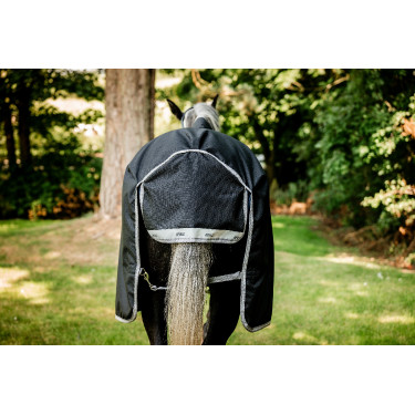 Horseware Amigo 1200D Wug Turnout 150g Decke Schwarz / Titan Grau / Silber