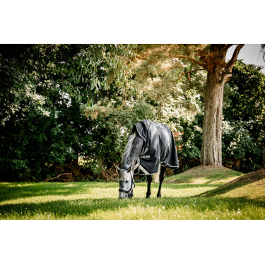 Horseware Amigo 1200D Wug Turnout 150g Decke Schwarz / Titan Grau / Silber