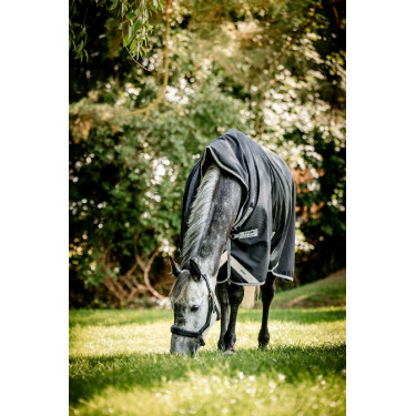 Horseware Amigo 1200D Wug Turnout 150g Decke Schwarz / Titan Grau / Silber