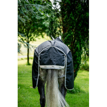 Horseware Amigo 1200D XL Turnout 150g Decke Schwarz / Titan Grau / Silber