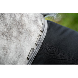 Horseware Amigo 1200D XL Turnout 150g Decke Schwarz / Titan Grau / Silber