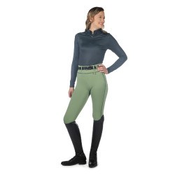 HKM Juna Leggings Vollbesatz Silikon Jade Blau