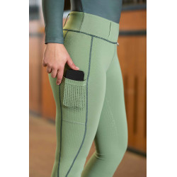 HKM Juna Leggings Vollbesatz Silikon Jade Blau