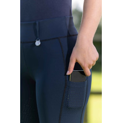 HKM Juna Leggings Vollbesatz Silikon Dunkelblau