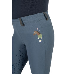 Leggings HKM Pony Dream II Vollbesatz aus Silikon Blaugrau Leggings HKM Pony Dream II Vollbesatz aus Silikon Blaugrau