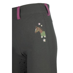 Leggings HKM Pony Dream II Vollbesatz aus Silikon Grüngrau Gr&amp;amp;amp;uuml;n