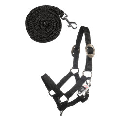 Halfter und Führstrick HKM Hobby Horsing Basic Schwarz
