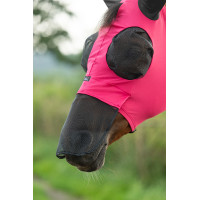Fliegenschutzmaske HKM Elastic Nasenschutz Magenta Rosa