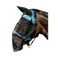 HKM Premium Fliegenschutzmaske Nasenschutz Blaugrau HKM Premium Fliegenschutzmaske Nasenschutz Blaugrau