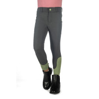 HKM Reithose Claire Vollbesatz aus Silikon Grüngrau Gr&amp;amp;amp;amp;amp;amp;amp;amp;uuml;n