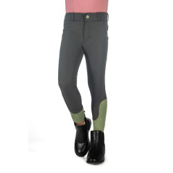 HKM Reithose Claire Vollbesatz aus Silikon Grüngrau Gr&amp;amp;amp;amp;amp;amp;amp;amp;uuml;n