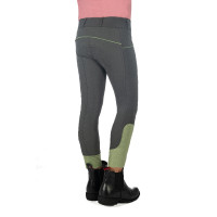 HKM Reithose Claire Vollbesatz aus Silikon Grüngrau Gr&amp;amp;amp;amp;amp;amp;amp;amp;uuml;n