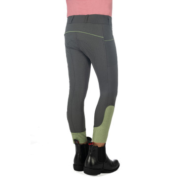 HKM Reithose Claire Vollbesatz aus Silikon Grüngrau Gr&amp;amp;amp;amp;amp;amp;amp;amp;uuml;n