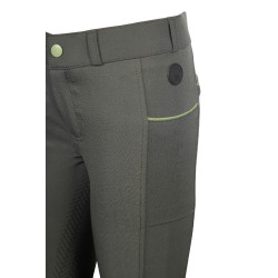 HKM Reithose Claire Vollbesatz aus Silikon Grüngrau Gr&amp;amp;amp;amp;amp;amp;amp;amp;uuml;n