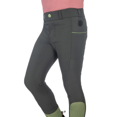 HKM Reithose Claire Vollbesatz aus Silikon Grüngrau Gr&amp;amp;amp;amp;amp;amp;amp;amp;uuml;n