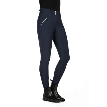 HKM Reithose Lia mit hoher Taille Vollbesatz aus Alos Dunkelblau HKM Reithose Lia mit hoher Taille Vollbesatz aus Alos Dunkelblau