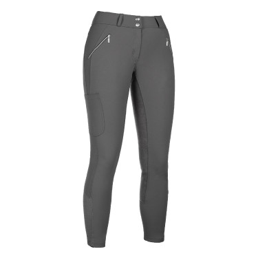 HKM Reithose Lia mit hoher Taille Vollbesatz aus Alos Grau HKM Reithose Lia mit hoher Taille Vollbesatz aus Alos Grau