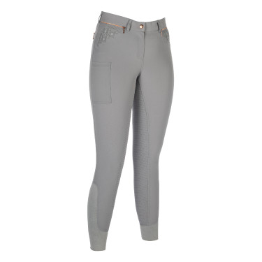 HKM Reithose Rosegold Sparkle Style 1/1 mit Silikonbesatz