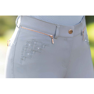 HKM Reithose Rosegold Sparkle Style 1/1 mit Silikonbesatz HKM Reithose Rosegold Sparkle Style 1/1 mit Silikonbesatz