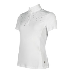 Turniershirt HKM Skadi Damen Kurzarm Weiß Weiß Turniershirt HKM Skadi Damen Kurzarm Weiß Weiß