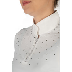 Turniershirt HKM Skadi Damen Kurzarm Weiß Weiß Turniershirt HKM Skadi Damen Kurzarm Weiß Weiß