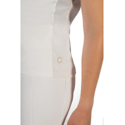 Turniershirt HKM Skadi Damen Kurzarm Weiß Weiß Turniershirt HKM Skadi Damen Kurzarm Weiß Weiß