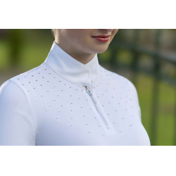 Turniershirt HKM Skadi Damen Kurzarm Weiß Weiß Turniershirt HKM Skadi Damen Kurzarm Weiß Weiß