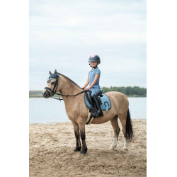 Polo HKM Claire Blaugrau