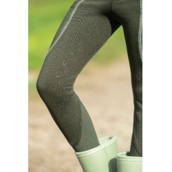 Leggings HKM Claire Vollbesatz aus Silikon Grüngrau Gr&amp;amp;amp;amp;amp;amp;amp;amp;uuml;n