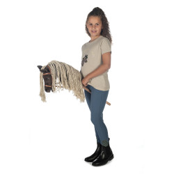 T-Shirt HKM Hobby Horsing Regenbogen Beige T-Shirt HKM Hobby Horsing Regenbogen Beige