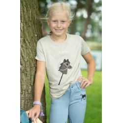 T-Shirt HKM Hobby Horsing Regenbogen Beige T-Shirt HKM Hobby Horsing Regenbogen Beige