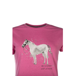 T-Shirt HKM Sparkle Pink Rosa T-Shirt HKM Sparkle Pink Rosa