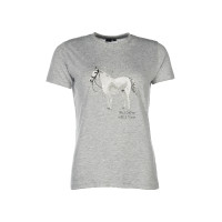 T-Shirt HKM Sparkle Meliertes Grau