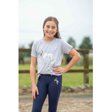 T-Shirt HKM Sparkle Meliertes Grau