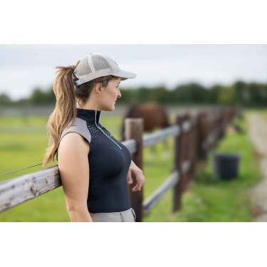 Top funktionell HKM Amalfi Schwarz / Taupe Top funktionell HKM Amalfi Schwarz / Taupe