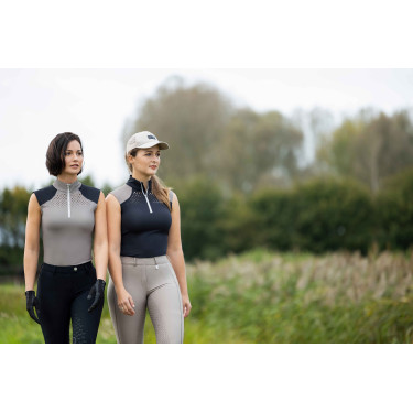 Top funktionell HKM Amalfi Schwarz / Taupe Top funktionell HKM Amalfi Schwarz / Taupe