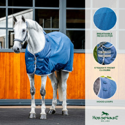 Horseware Ionic Therapy Mesh Cooler Decke Bleu imperial / argent /Marine Blau Horseware Ionic Therapy Mesh Cooler Decke Bleu imperial / argent /Marine Blau