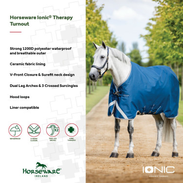 Horseware Ionic Therapy Turnout 100g Decke Horseware Ionic Therapy Turnout 100g Decke