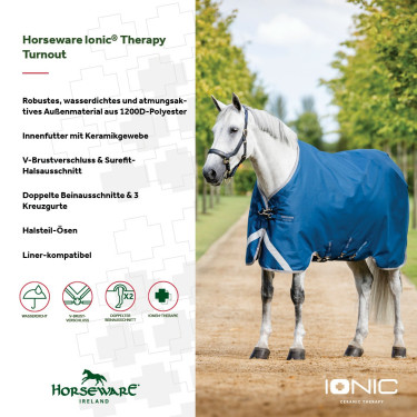 Horseware Ionic Therapy Turnout 100g Decke Horseware Ionic Therapy Turnout 100g Decke