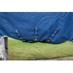 Horseware Ionic Therapy Turnout 100g Decke Bleu imperial / argent /Marine Blau