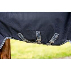 Horseware Rambo 1680D Turnout 0g Decke Marine / Gewitter / Silbergrau Marineblau