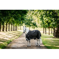 Horseware Rambo 1680D Turnout 100g Decke Schwarz / Sturm / Silbergrau