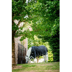 Horseware Rambo 1680D Turnout 100g Decke Schwarz / Sturm / Silbergrau