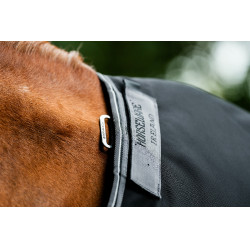 Horseware Rambo 1680D Turnout 100g Decke Schwarz / Sturm / Silbergrau